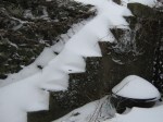 Snow on steps
