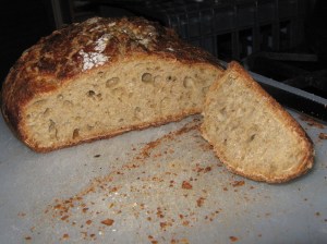 Four grain pot boule