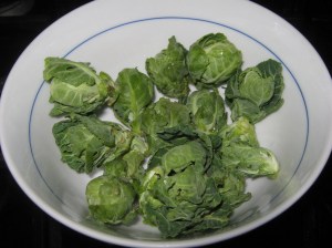 A bowl of Brussels sprouts
